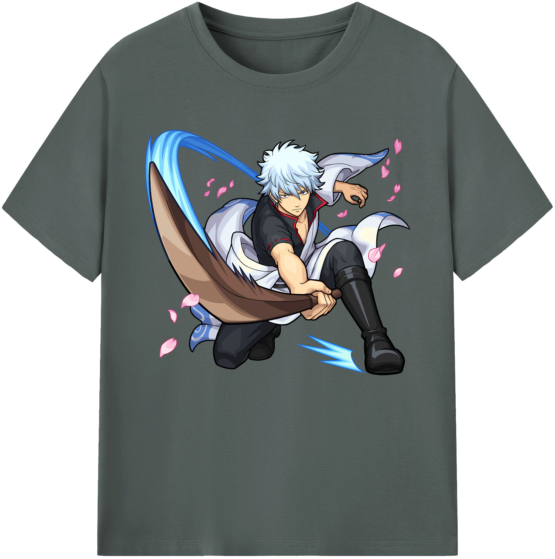 （画像用） ぎんたま 坂田銀時（さかたぎんとき） 神楽 志村新八（しむら しんぱち） GINTAMA Sakata Gintoki Kagura Shimura Shinpachi 綿100％ メンズ半袖Tシャツ｜肌触りやわらか＆通気性